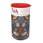 Museums & Galleries Insulated Travel Tumbler - William Morris Strawberry Thief - V&A Design - 350ml Stainless Steel Cup - Re-Usable Mug