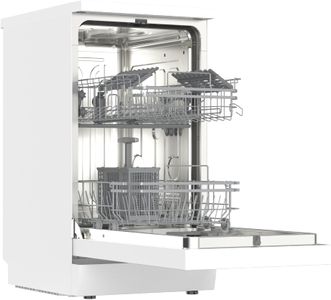HYE Slimline 45cm Dishwasher – White Compact Freestanding
