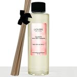 LOVSPA Clarity Spicy Apple Cinnamon Reed Diffuser Oil Refill with Replacement Reed Sticks | Scent for Kitchen or Bathroom, 4 oz | Made in The USA