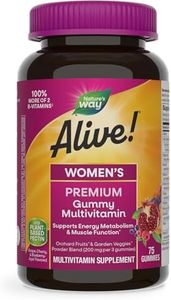 Nature's Way Alive! Women’s Premium Gummy Multivitamin, Full B Vitamin Complex, Gluten-Free, 75 Gummies