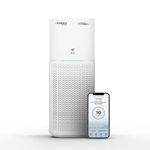 Eureka Forbes Smart Air Purifier 355 | Covers upto 480 Sq. Ft. | Removes 99.97% Impurities in 10-Mins | True Hepa H13 | WiFi Enabled | 4-Stage Filtration | Plasma Positive+Negative Ion | Surround 360°