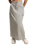 Bene Kleed Cargo Skirt for Women Regular Fit Skirt Neutral Grey