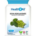 Health4All SOYA Isoflavones 40mg 60 Capsules (V) GMO Free, Non-Irradiated, Menopause Support Supplement