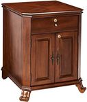 QUALITY IMPORTERS TRADING COMPANY Montegue Cabinet Humidor, for Up to 1500 Cigars, 2 Adjustable Cedar Shelves, 2 Interior A/C outlets