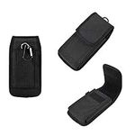 DFV mobile - Belt Case Cover Business Nylon for ZTE Z820 OBSIDIAN LTE - Black