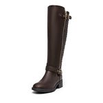 DREAM PAIRS Utah Women's Knee High Riding Boots,Size 10,Brown,Utah