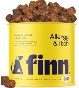 Finn Allergy & Itch for Dogs | Daily Support for Itchy Skin, Immune Health & Seasonal Allergies from Colostrum, Bee Propolis + Probiotics | 90 Soft Chews
