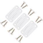 NeverBreak Parts -3 Pack White Igloo Cooler Hinges Replacement with Screws | High Strength Igloo Cooler Replacement Parts | Igloo Parts kit for ice chests