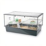Ferplast CRICETI 100 Large Hamster Cage - Spacious Multi-Level Habitat, Exercise Wheel & Accessories | Easy Access, Deep Base for Bedding, 95x57x50 cm