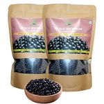 Hillpure Organic Black Soyabean/Kala Bhatt/Black Bean | Ancient Grain from Uttarakhand | 500 gm + 500 gm