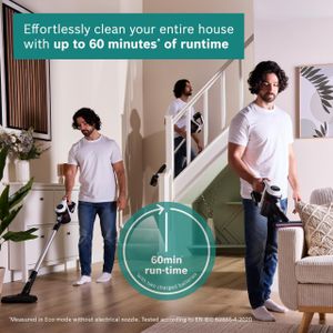 Bosch Unlimited 6 Cordless Stick Vacuum – Lightweight, 2 Batteries, White