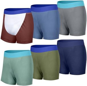 BIG ELEPHANT Toddler Potty Training Underwear 6-Pack – Absorbent Cotton Boxer Briefs for Boys and Girls, Training Pants