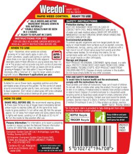 Weedol Rapid Weedkiller Ready to Use – 1L Garden Weed Control