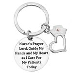 Sisadodo Nurse Gifts for Women Men Nurse Graduation Preceptor Retirement Appreciation Gift Keychain Nurses Prayer Week Birthday Christmas Gifts