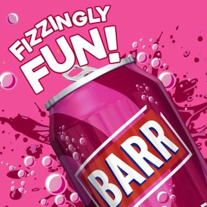 BARR Cherryade Zero Sugar Soft Drink, 24 Pack Cans