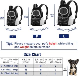 Pawaboo Dog Carrier Backpack, Black, Medium – Pet Travel Bag