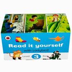 Ladybird Read It Yourself Tuck Box Level 3: 8 Books Box Set (The Elves and the Shoemaker, Hansel and Gretel, Jack and the Beanstalk, Rapunzel, Aladdin, Puss in Boots, The Jungle Book, Thumbelina)