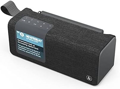 HAMA | Radio Digital Internet (Radio Dab con Bluetooth, hasta 8 Horas de Autonomía, Receptor FM, con Pantalla a Color, 5W) Color Negro