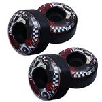 BESPORTBLE 4pcs Skull Skateboard Wheels Spacers Cruiser Wheels One Wheel Board One Wheel Skateboard Trucks Skateboard High Hardness Skateboard Wheel Longboard Wheel High Elasticity Pu