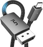 uni USB C to DisplayPort 1.4 Cable [8K@60Hz,4K@240Hz,Aluminum], USB Type-C to DisplayPort Cable Thunderbolt 4/3 to DP 1.4 Cord 32.4Gbps Compatible with MacBook Pro/Air, iPad Pro, Mac Mini,XPS-6FT