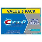 Crest Cavity and Tartar Protection Toothpaste, Whitening Baking Soda & Peroxide, (3 Count of 5.7 oz Tubes Each) 17.1 oz