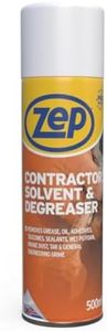 Zep Contractors Solvent & Degreaser 500ml - Glue Remover, Silicone Sealant Remover, Super Glue Remover, Solvent Cleaner, Glue Remover Solvent, Sticky Stuff Remover, Tar and Glue Remover