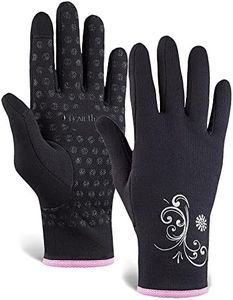 TrailHeads Women’s Running Gloves | Touchscreen Gloves | Power Winter Running Accessories - Black/Fast Pink (Large)