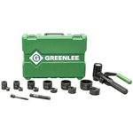 Tempo Greenlee 7906SB Quick Draw 90 Hydraulic Punch Driver and Kit with Conduit Sized Punches - Slug-Buster Conduit Size 1/2” Through 2”