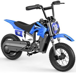 isinwheel A12 Electric Dirt Bike for Kids Ages 3-10,350W Kids Electric Motorcycle 15.5 MPH MAX, 14 Miles Max Range, 3-Speed Modes for Young Riders