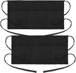 2 Pack Waist Apron with 3 Pockets -