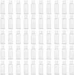 50 Pack 1.7oz/50ml Travel Plastic Empty Bottles Mini Hand Sanitizer Bulk Travel Size with Flip Cap, Squeezable Refillable Container for Cosmetic Baby Shower Birthday Wedding Party Favor (50PC-CLEAR)