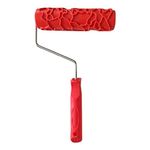 Practical Decorative Paint Roller 7''Pattern Embossed Texture Painting Tool Wall Rubber Artistic Pattern Home Decoration Practical 7'' Decorative Paint Roller Wall Rubber Embossed Texture Painting
