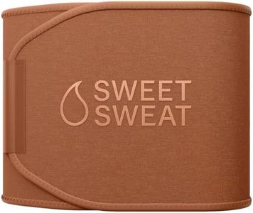 Sweet Sweat Toned Waist Trimmer for Women and Men | Premium Waist Trainer Belt to 'Tone' Your Stomach Area (Clay, X-Large)