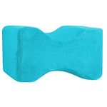 PUM PUM Orthopaedic Knee Pillow for Sciatica Relief, Back Pain, Leg Pain, Pregnancy, Hip and Joint Pain - Memory Foam Knee (Leg Pillow),Light Blue