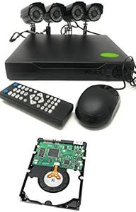 TEMPO DI SALDI Kit Videosorveglianza Dvr 4 Canali + 4 Telecamere Infrarossi + Hard Disk 500 Gb