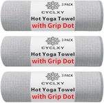 CYCLXY 3 Pack Yoga Mat Towels with 
