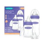 Lansinoh Feeding Bottle Starter Set with NaturalWave Teat, 2pk, 160ml & 240ml, Anti-Colic, BPA & BPS Free, Soft & Flexible, Purple