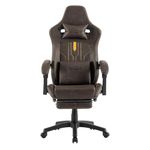 SUKIDA Gaming Chair Massage - Gamers Choice Gaming Chairs for Adults, Reclining Ergonomic Gamer with Footrest Pc Computer Comfy Leather Swivel Recliner Adjustable Backrest Lumbar, Brown