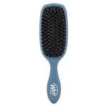 WetBrush Shine Enhancer Brush with Soft Intelliflex and Natural Boar Bristles to Help Distribute Hairs Natural Oils without Breaking Hair, Elemental Blue