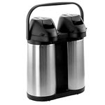 Megachef Airpot, Dual 1.9L, Silver