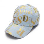 VRITRAZ Alphabet Printed Cap for Teen Girls and Boys 10-16 Years (LightBlue)