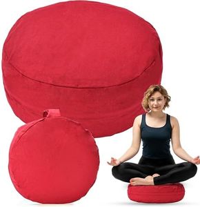 HAWWWY - Meditation Cushion - Sitting Meditation Pillow - Buckwheat Meditation Floor Cushions for Adults - Meditation Floor Pillows Seating - Thick Floor Cushion - Large Floor Pillows for Adults