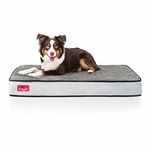 BRINDLE Waterproof Designer Memory Foam Pet Bed, Charcoal Black, Medium