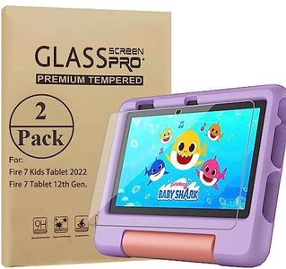 KXOYJAD 2 Pack Screen Protector for 7 2022 Kids 7” Tablet, Tempered Glass Film