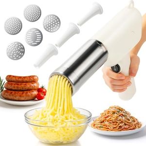 3 in 1 Electric Potato Ricer and Pasta Maker Machine, Multi Function Noodle Maker Potato Masher Sausage Maker and Stuffer for Home Kitchen, Powerful Motor Easy to Use and Clean