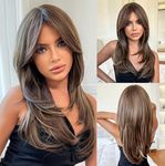 Esmee Long Straight Mixed Brown Wig