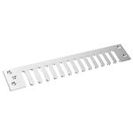 Pitch Dovetail Template, 12'' Pitch Dovetail Template Router Template Kit for Through Dovetail and Box Joints Wood Dovetail Tenoner Woodworking Tool(Silver)