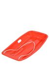Heavy Duty Colour Large Adults Kids Children Snow Sledges Toboggan Sledge Rope Sled Play Snow Ice (Red, Small - 89cm)