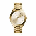 Michael Kors Slim Runway MK3179 Women's Wrist Watches, Gold Dial