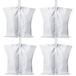 ABCCANOPY Industrial Grade Weights Bag Leg Weights for Pop up Canopy Tent, Patio Umbrella, Outdoor Furniture 4pcs-Pack (White-4pcs)